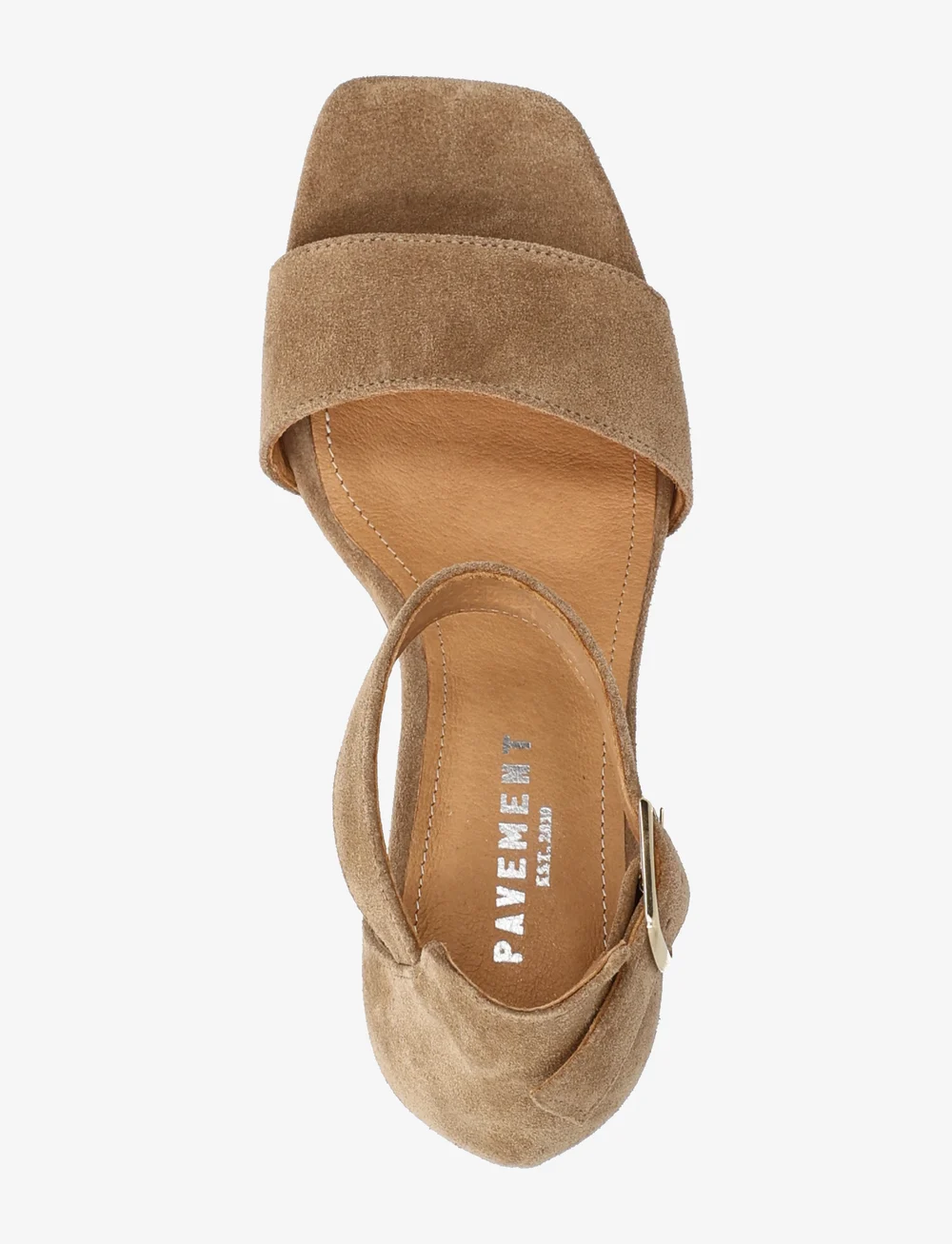 Pavement - Sinna suede - sandaler med hæl - taupe suede - 3