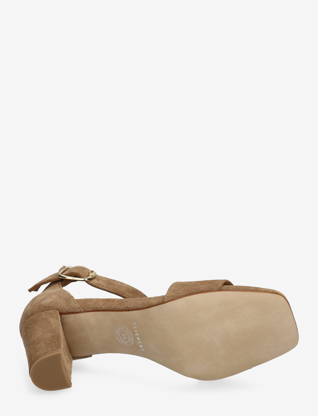 Pavement - Sinna suede - sandaler med hæl - taupe suede - 4