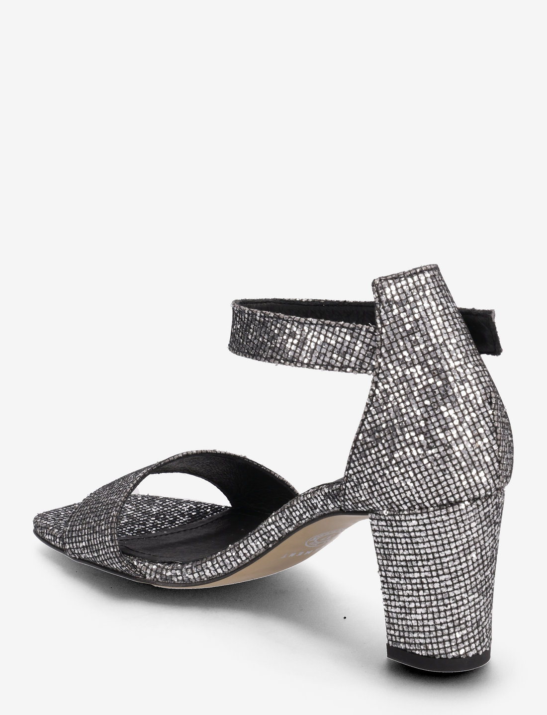 Dark 2025 silver sandals