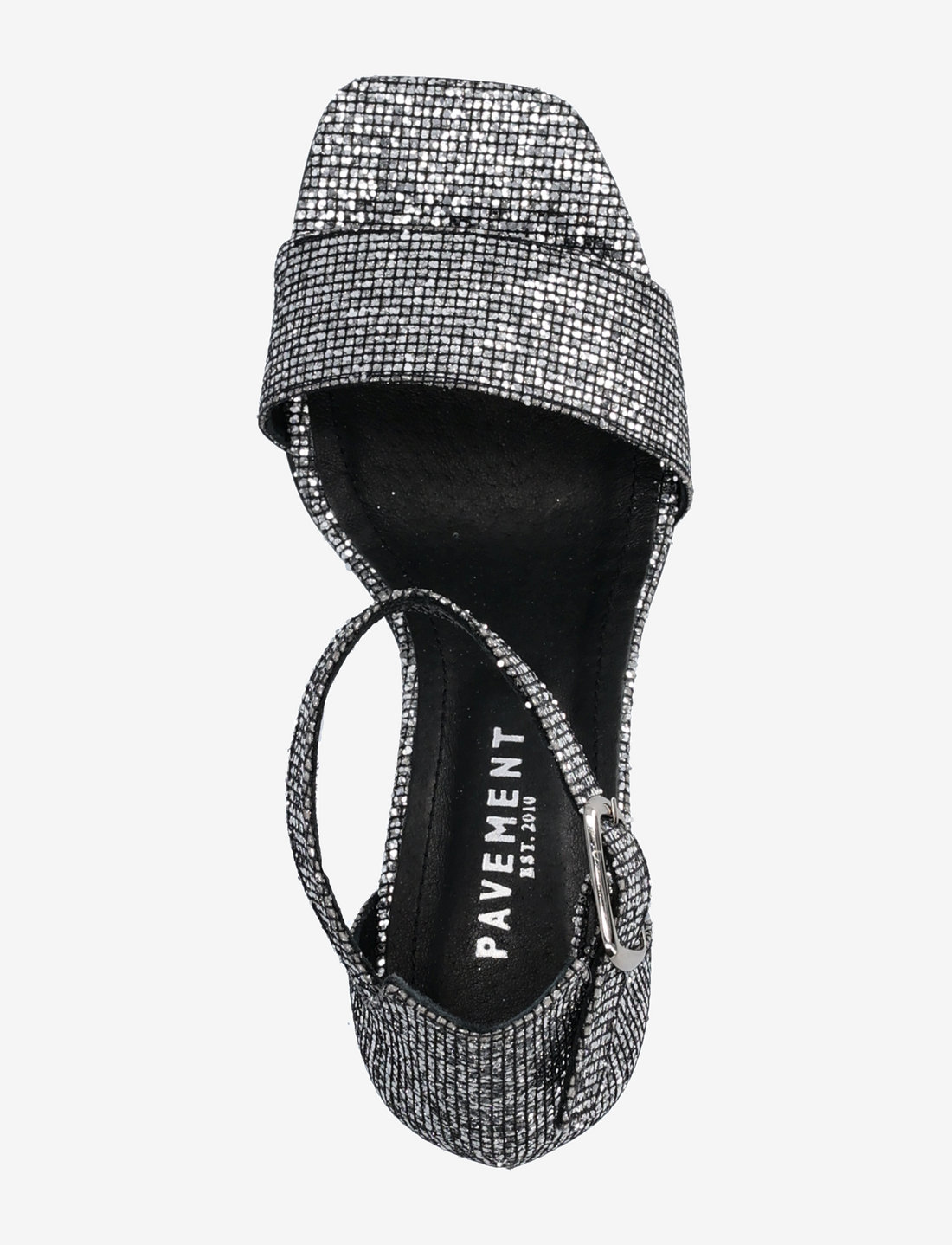 Dark silver glitter sales heels