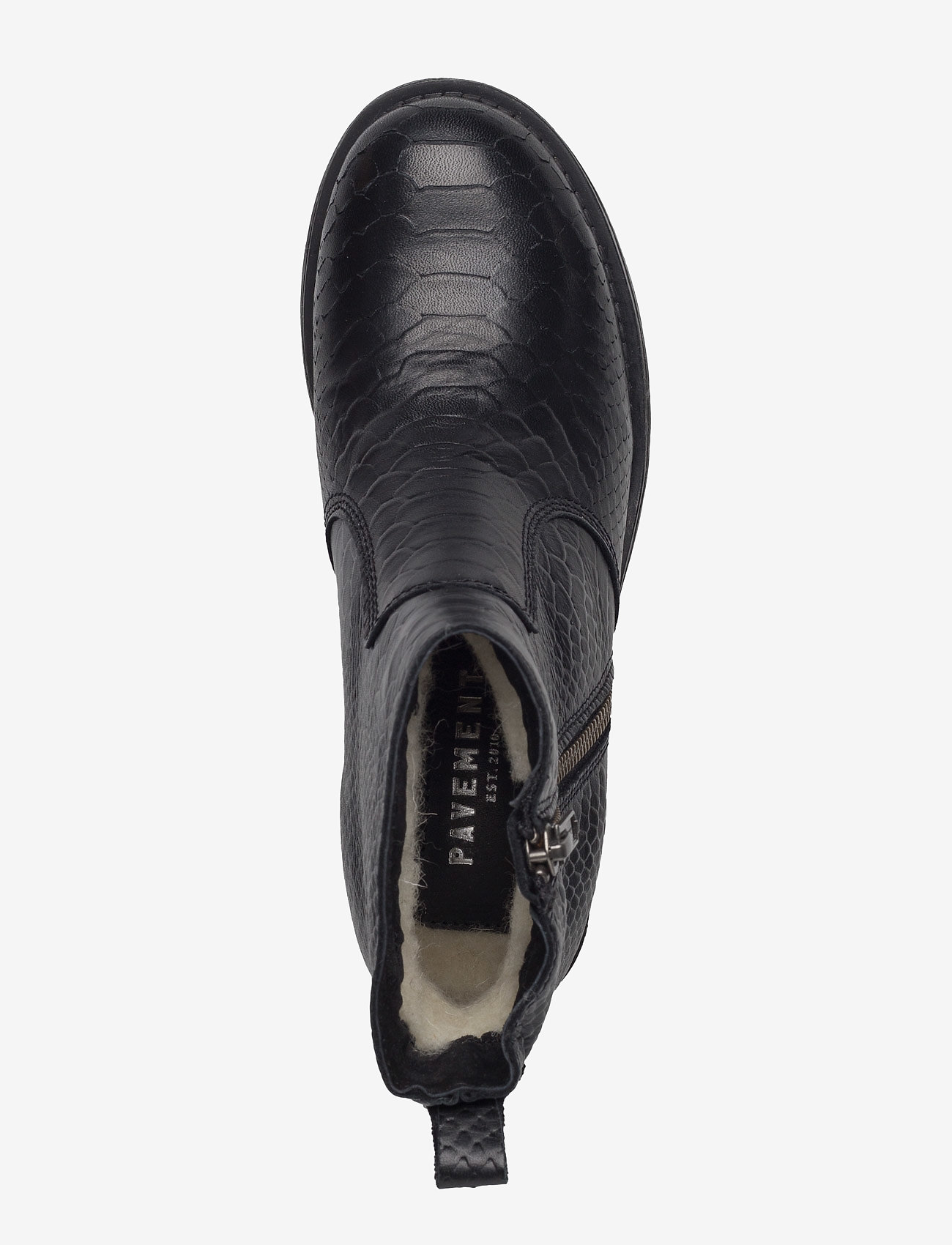 Pavement - Louise wool - black croco - 3