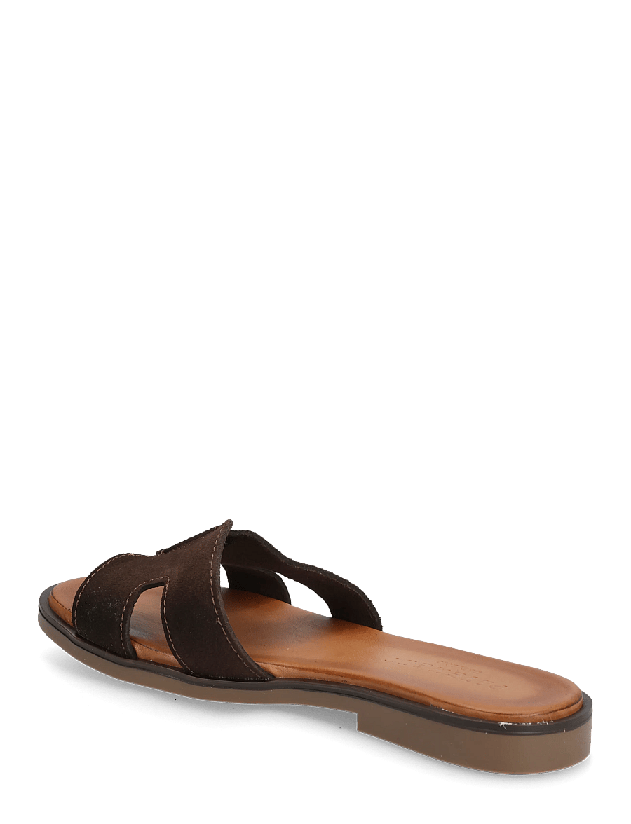 Pavement - Pam Suede - sandales plates - brown suede - 1