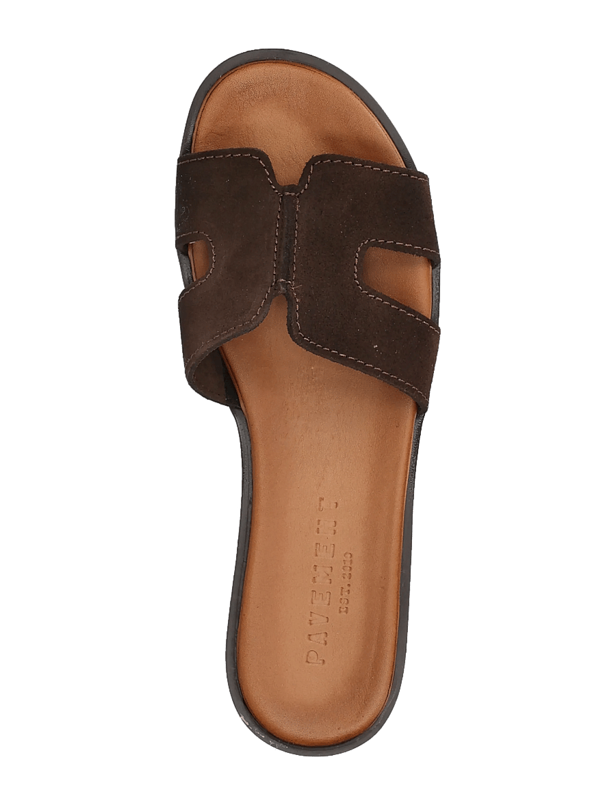 Pavement - Pam Suede - sandales plates - brown suede - 3