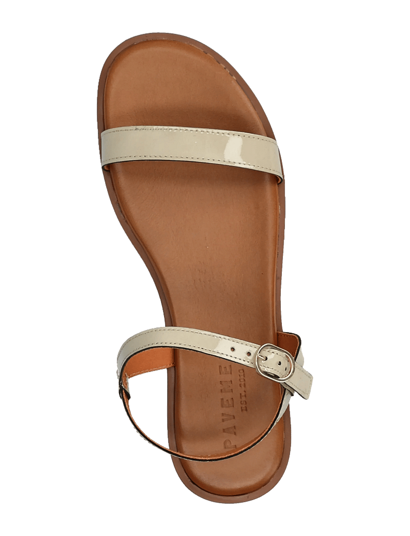 Pavement - Leonora - sandales plates - beige patent - 3