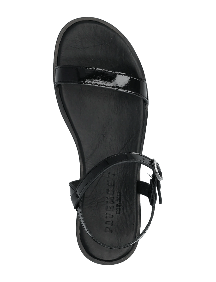 Pavement - Leonora - flache sandalen - black patent - 3