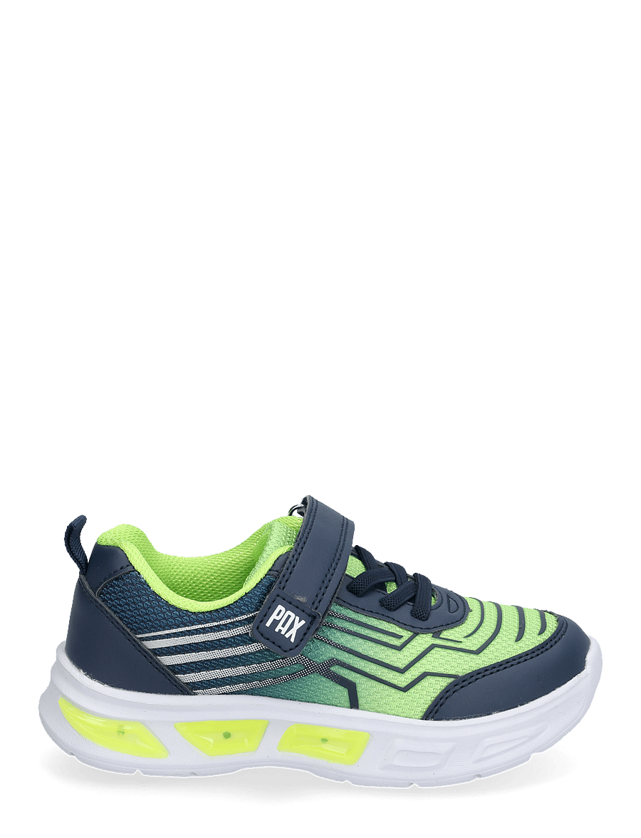 PAX - FLASH PAX - blinkende turnschuhe - lime/navy - 1