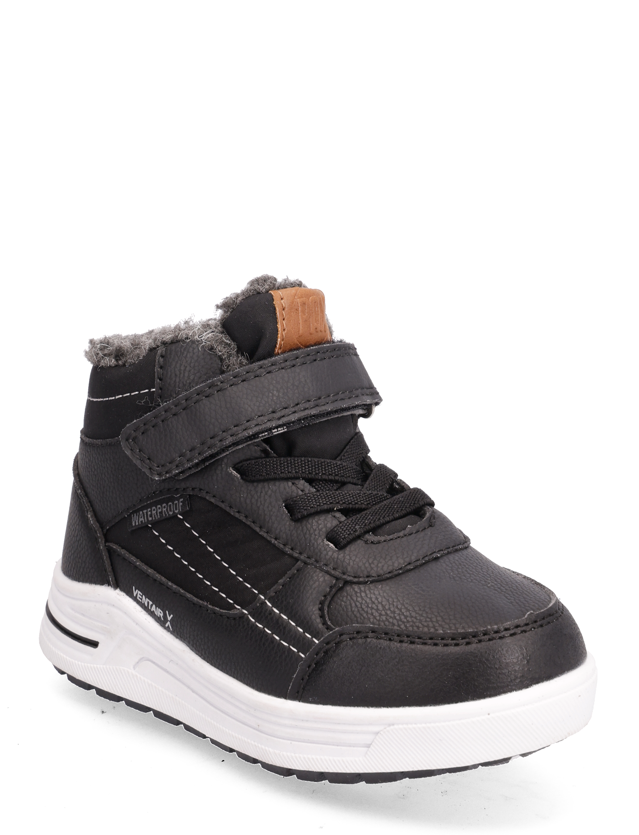 PAX Clash Pax, 32, Winter Boots, Schwarz - Boots W. Velcro, Kinder