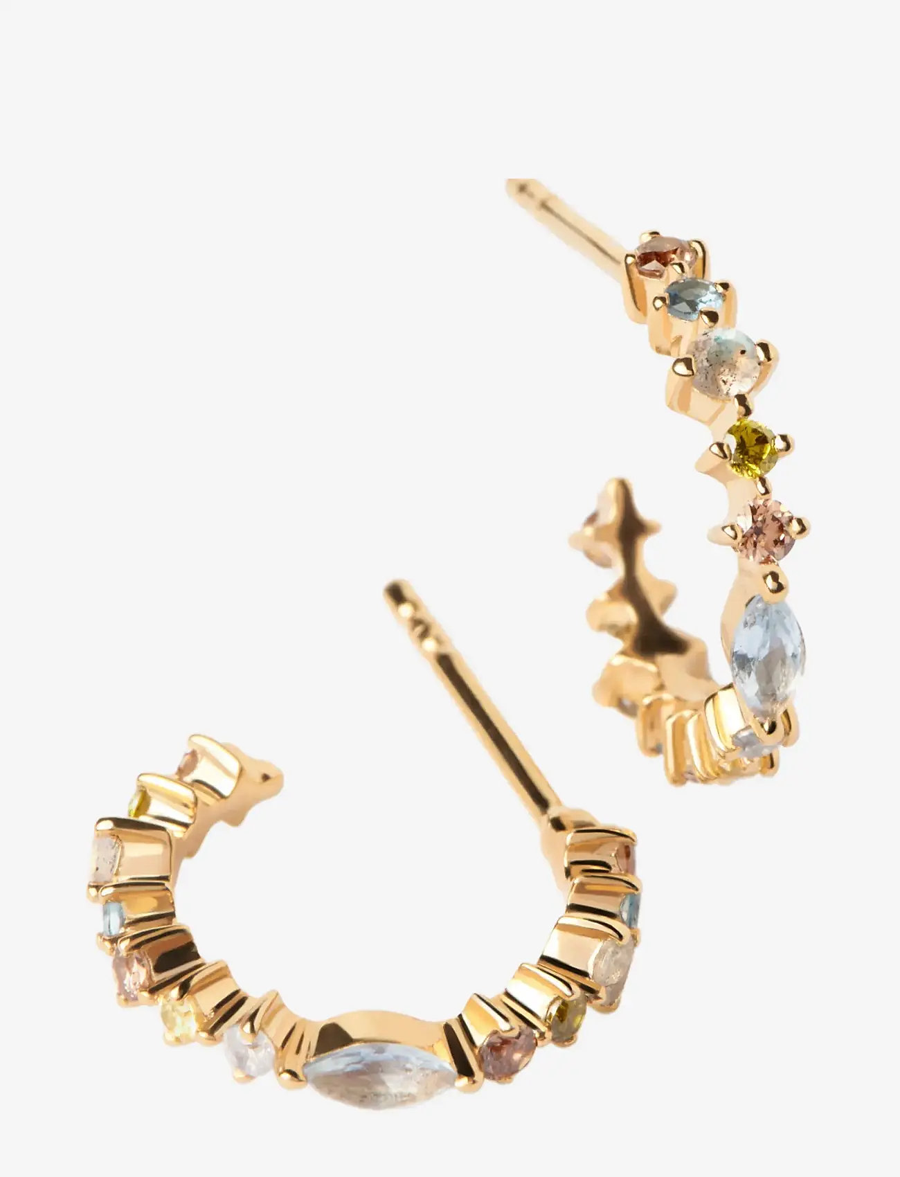 PD Paola - PDPAOLA LOTUS SMALL HOOP EARRINGS - multicolour - 3