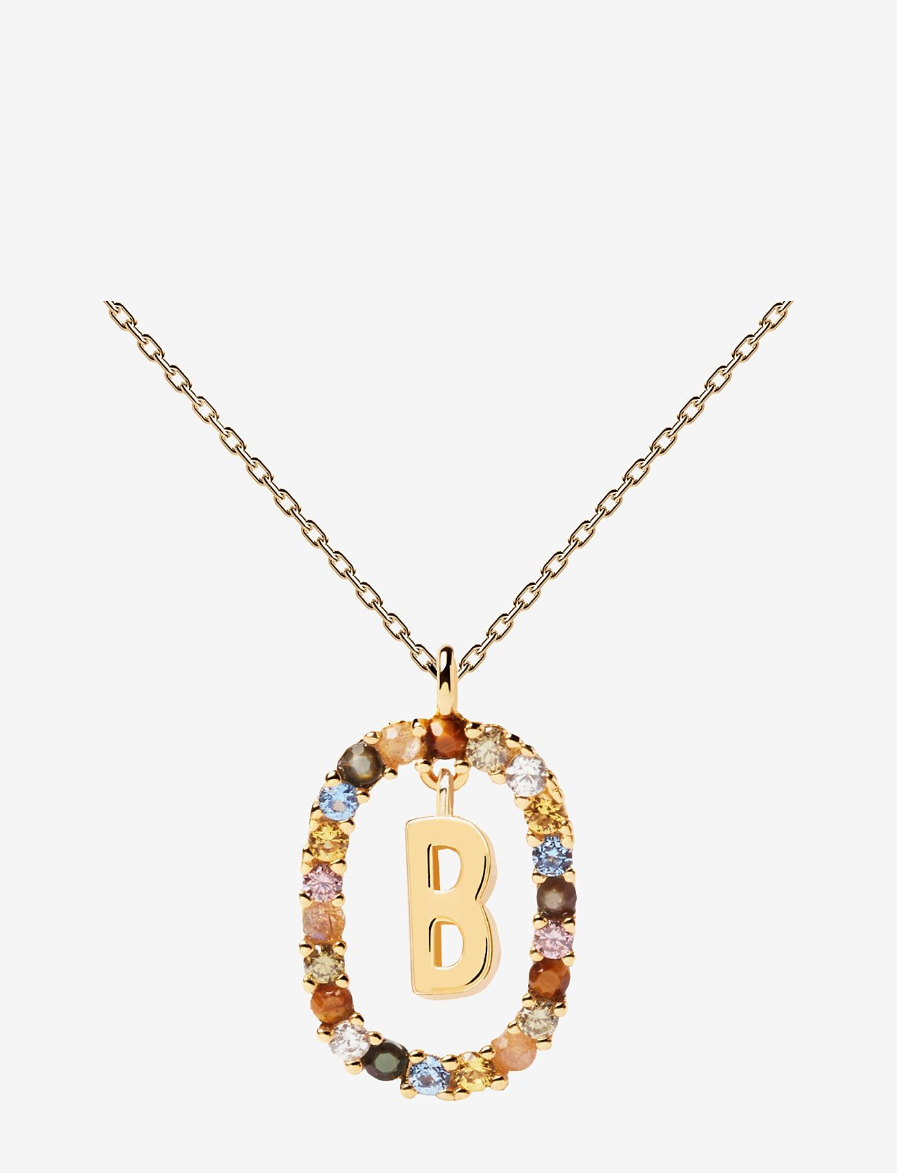 PD Paola - LETTER NECKLACE - pärlhalsband - multicolour - 1