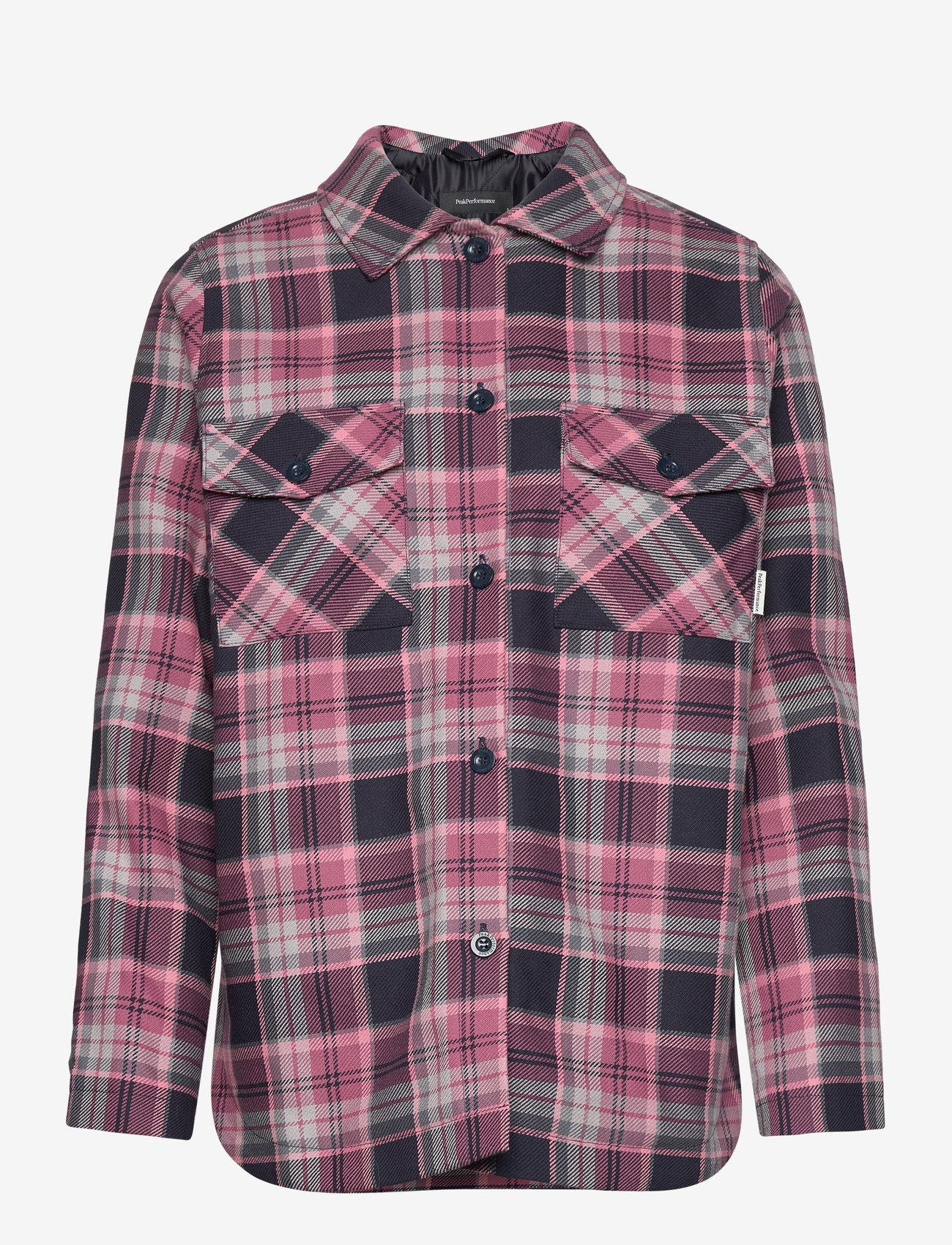 Peak Performance - W Padded Cotton Overshirt - skjorter - 128 check - 0