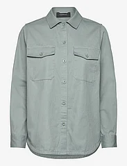 Peak Performance - W Kelly Cotton Shirt - langärmlige hemden - ashen green - 0