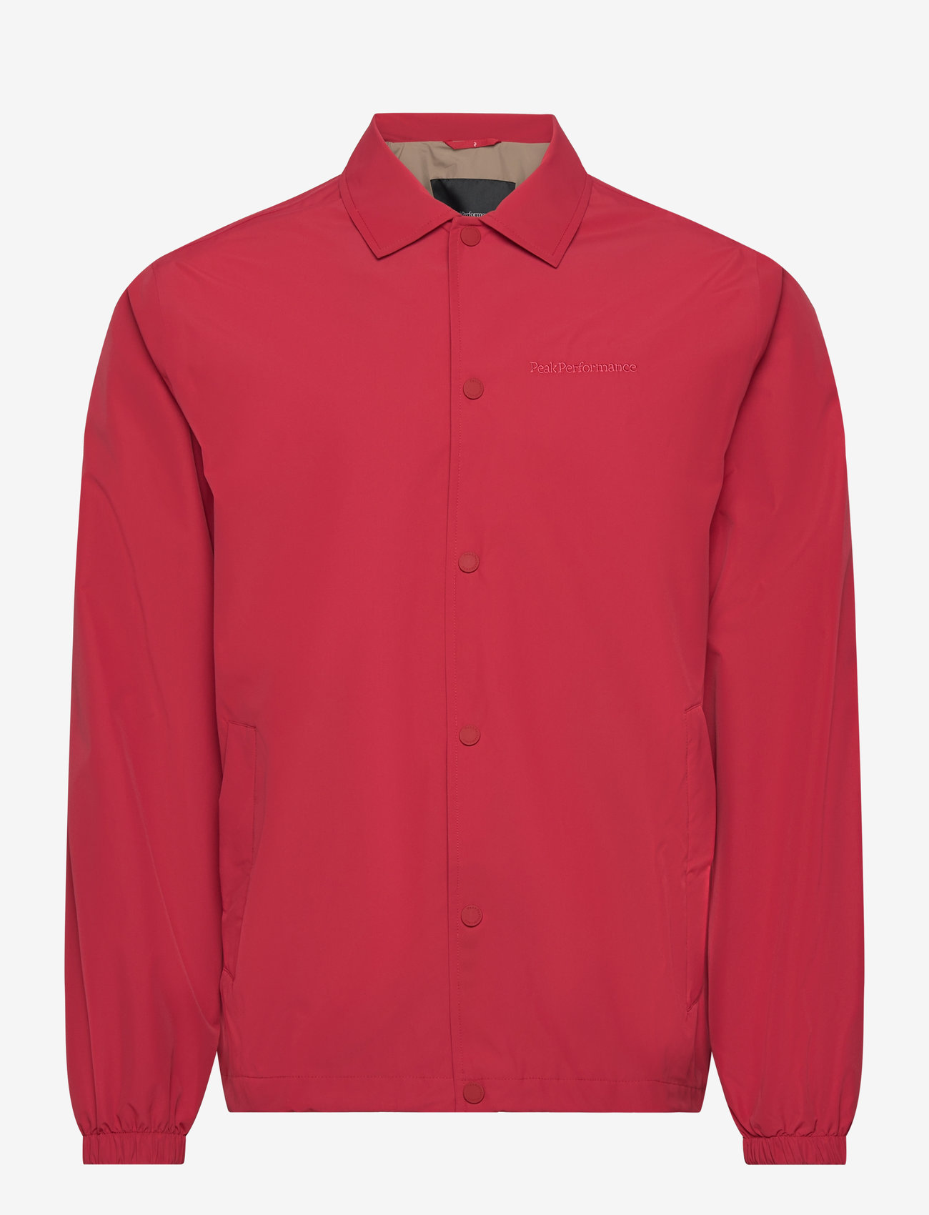 Peak Performance - M 2L Coach Jacket - outdoor & rain jackets - softer red - 0