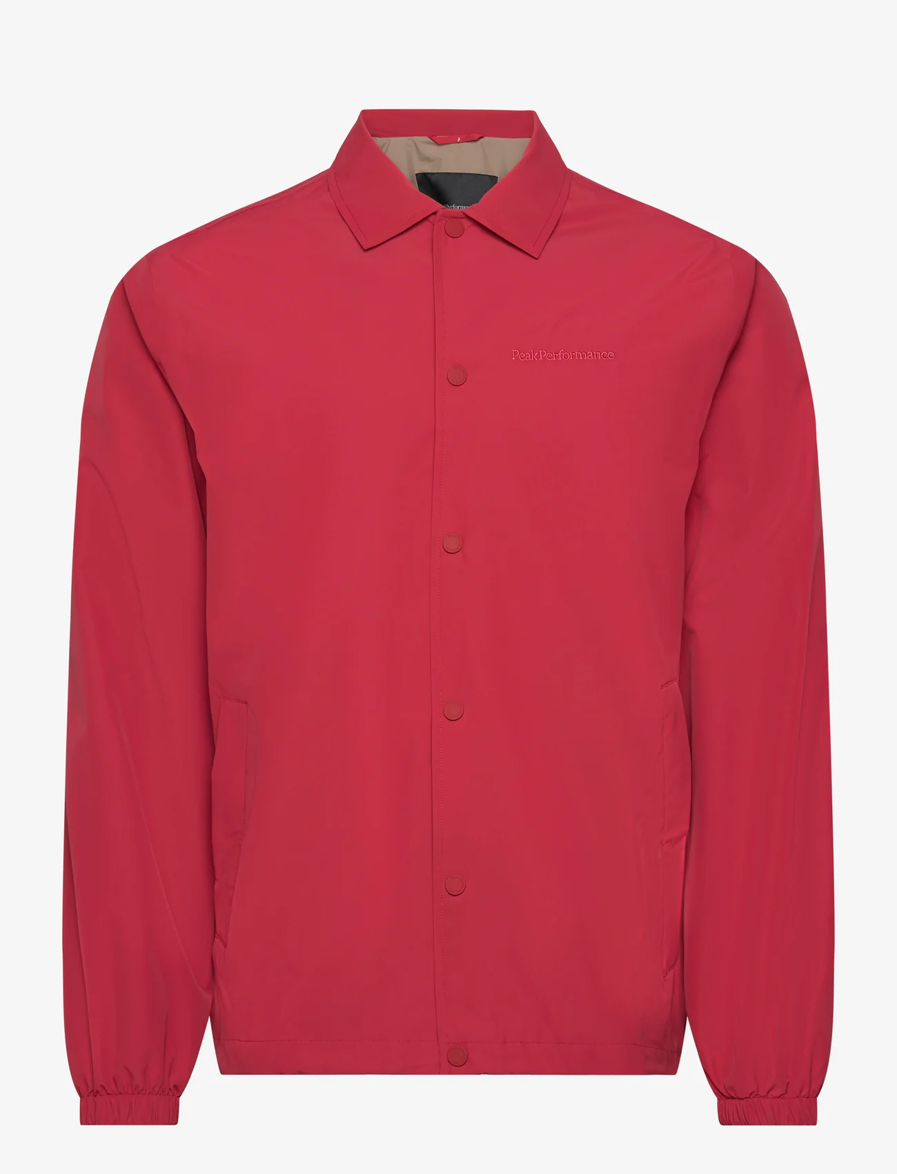 Peak Performance - M 2L Coach Jacket - spring jackets - softer red - 0