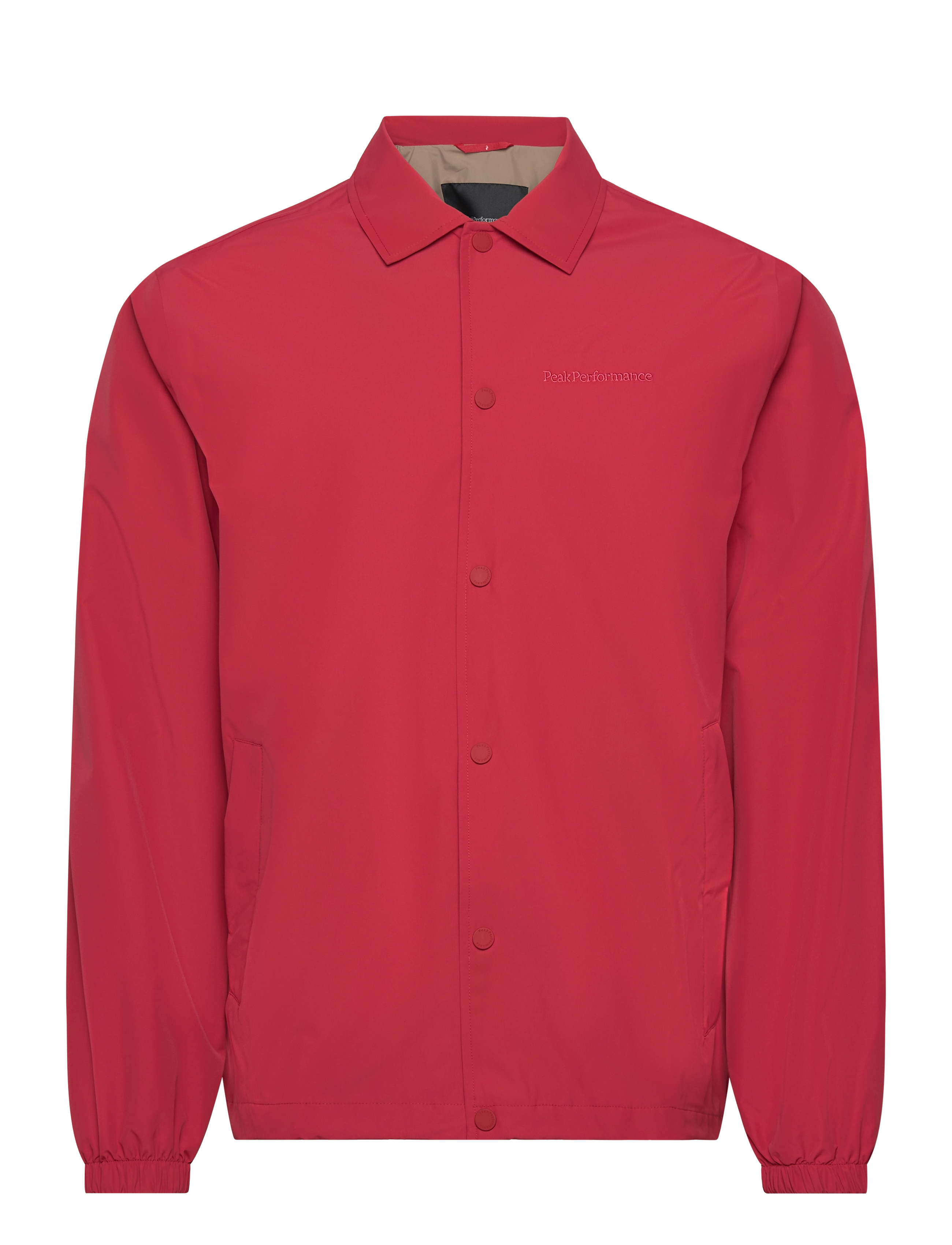 Peak Performance M 2L Coach Jacket - Jackets - SOFTER RED / red