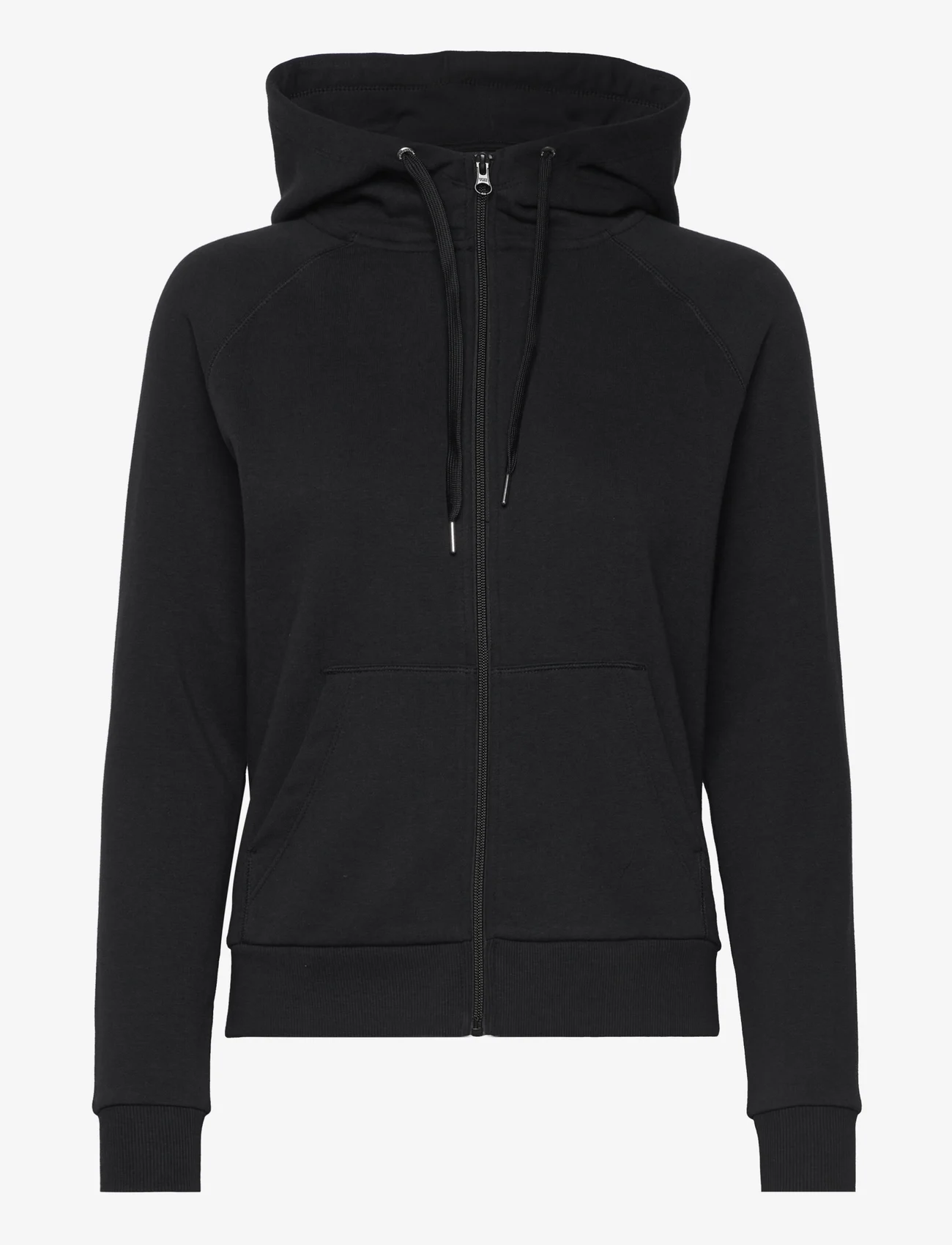 Peak Performance - W Ease Zip Hood-BLACK - mid layer jackets - black - 0