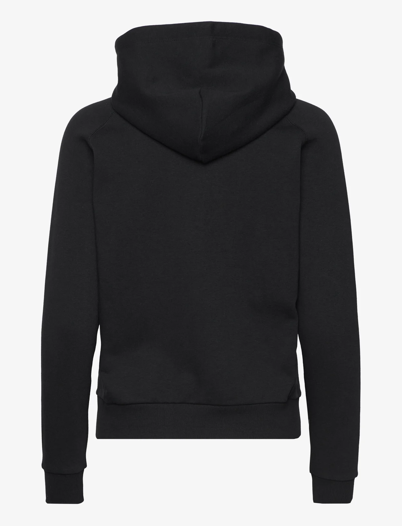 Peak Performance - W Ease Zip Hood-BLACK - mid layer jackets - black - 1