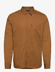 Peak Performance - M Moment Skiers Shirt-HONEY BROWN - basic skjortor - honey brown - 0