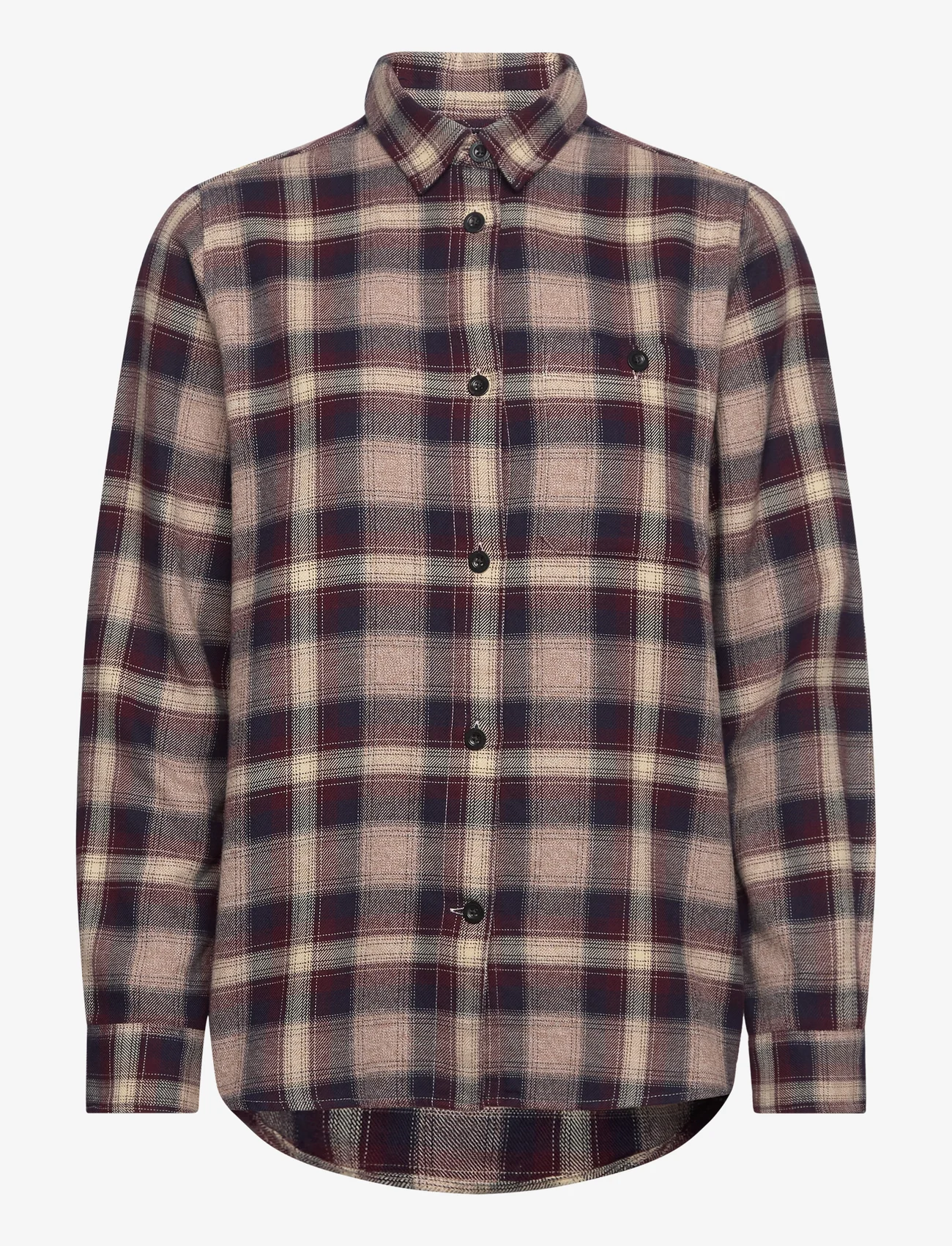 Peak Performance - W Cotton Flannel Shirt-141 CHECK - krekli ar garām piedurknēm - 141 check - 0