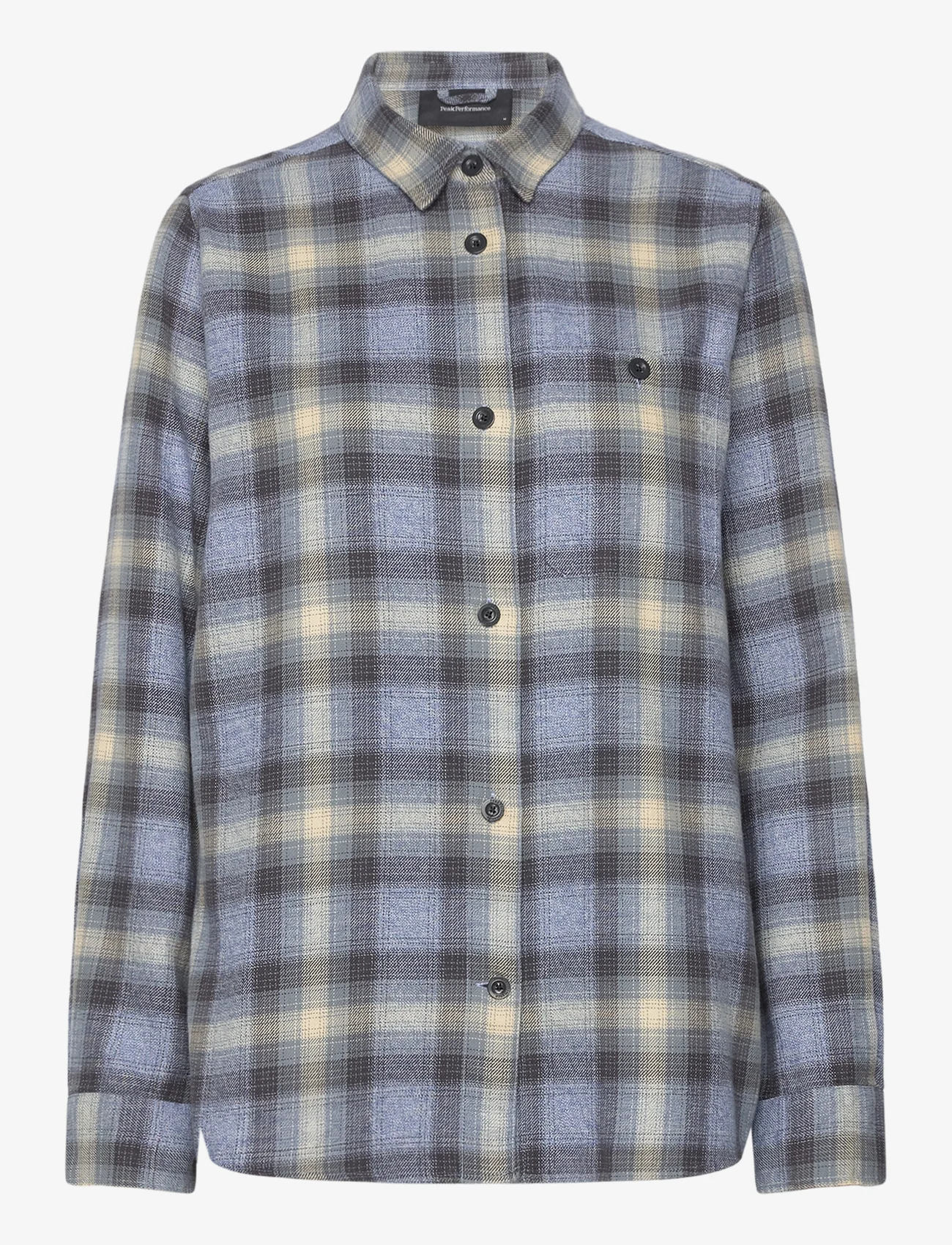 Peak Performance - W Cotton Flannel Shirt-142 CHECK - overhemden met lange mouwen - 142 check - 0
