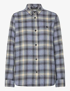 W Cotton Flannel Shirt-142 CHECK, Peak Performance