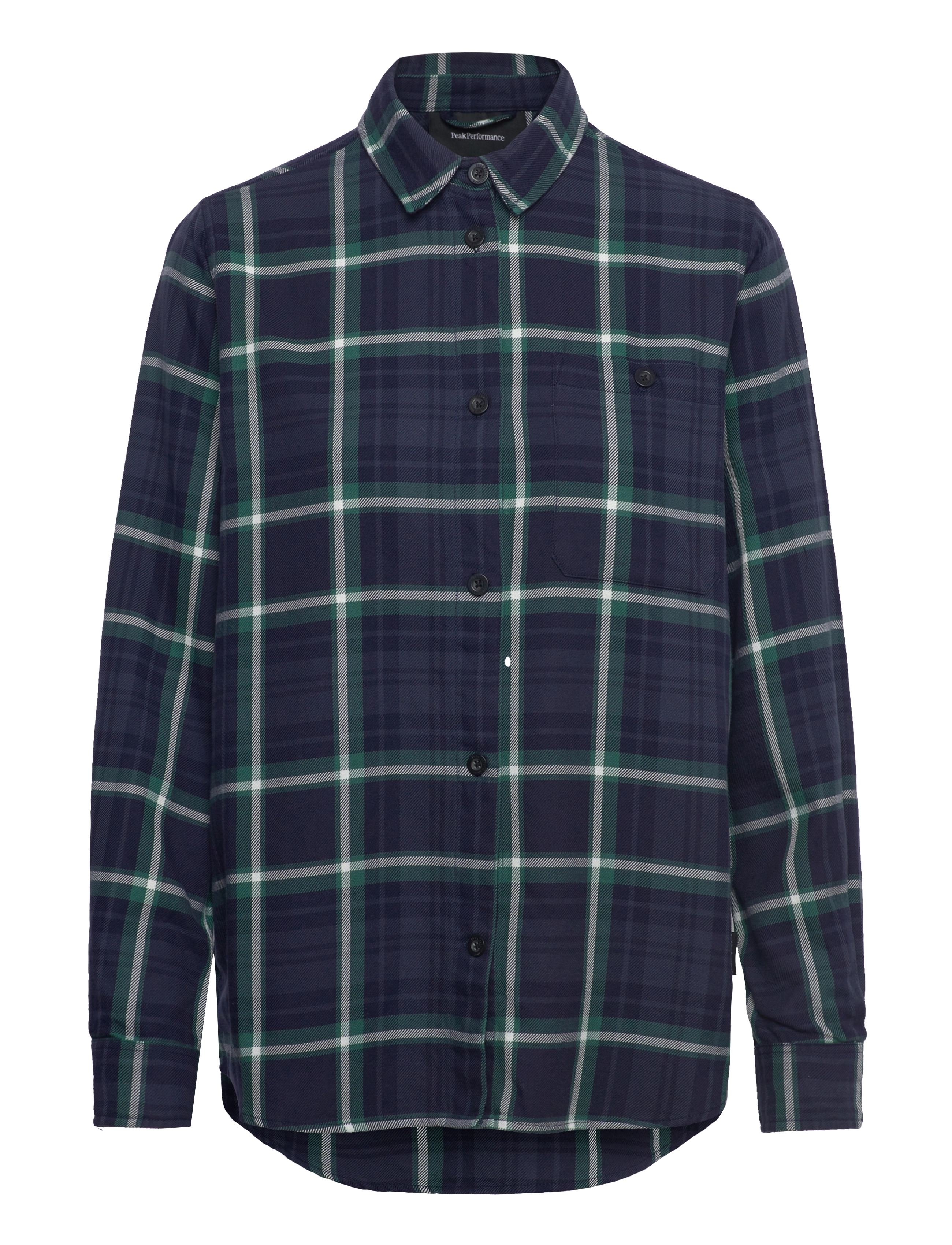 PEAK PERFORMANCE W Baumwolle Flannel Shirt Navy - XS - Damen