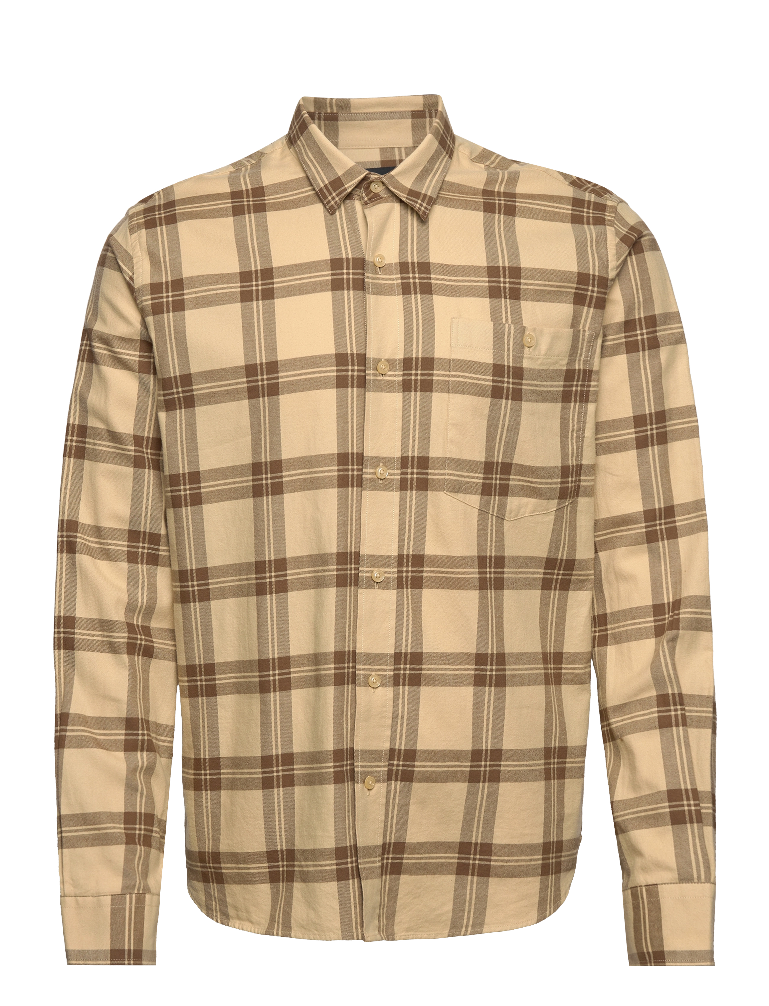 PEAK PERFORMANCE M Moment Flannel Shirt-143 Check Beige - S - Herren