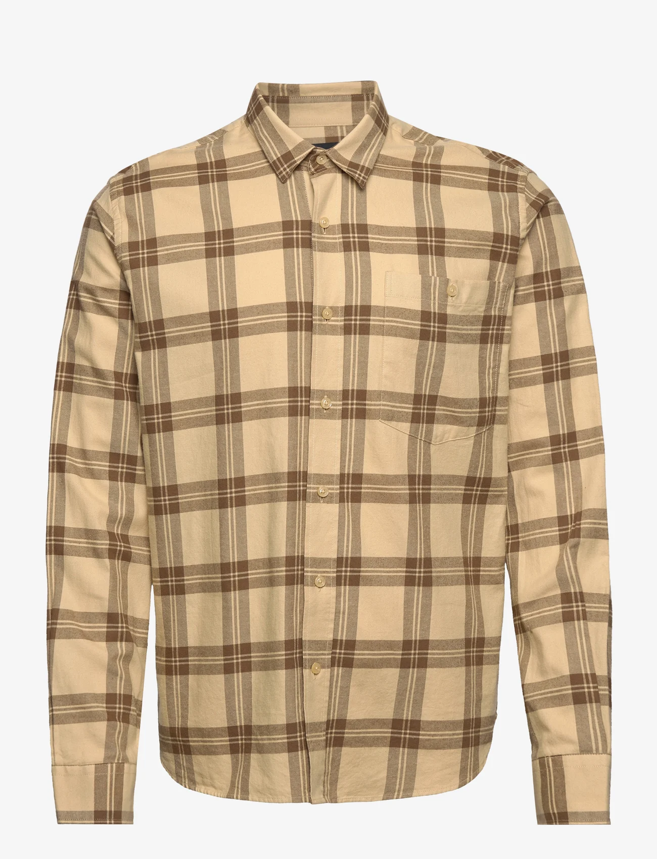 Peak Performance - M Moment Flannel Shirt-143 CHECK - rutiga skjortor - 143 check - 0