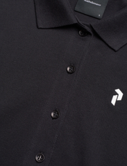 Peak Performance - W Classic Cotton Polo-BLACK - polo marškinėliai - black - 2