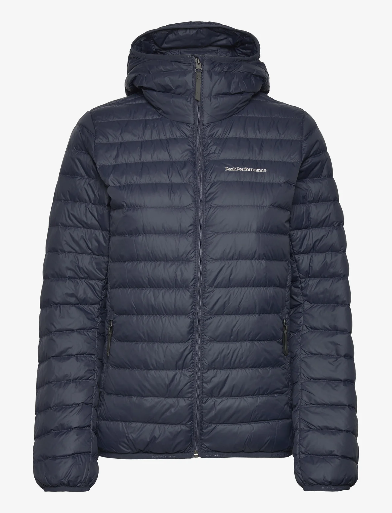 Peak Performance - W Down Liner Hood Jacket - winter jacket - blue shadow - 0