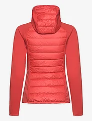 Peak Performance - W Down Hybrid Hood Jacket - spring jackets - paprika - 1