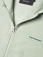 Peak Performance - W Logo Zip Hood Sweatshir - hoodies - delta green - 2