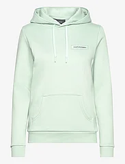 Peak Performance - W Logo Hood Sweatshirt - mid layer jackets - delta green - 0