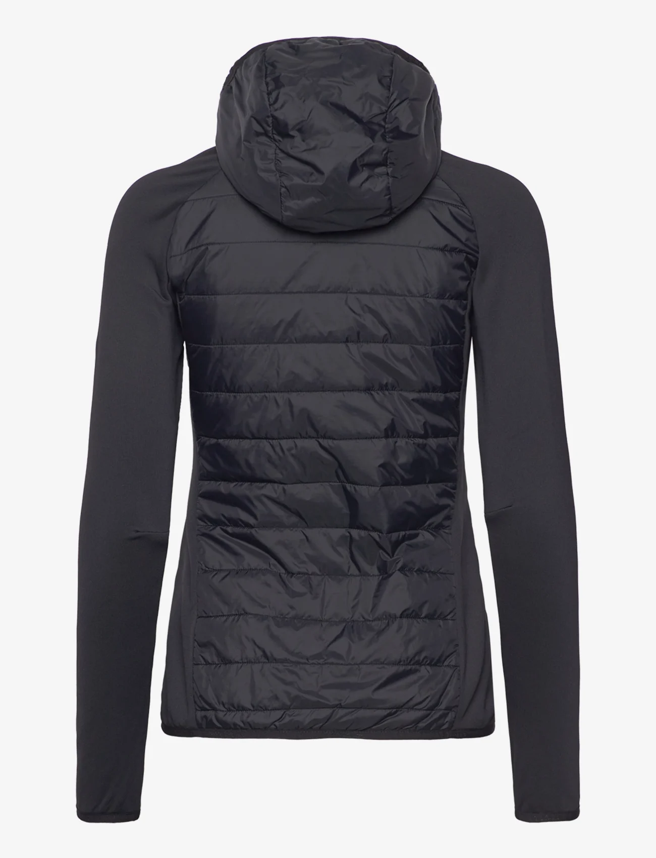 Peak Performance - W Insulated Hybrid Hood-BLACK - spring jackets - black - 1