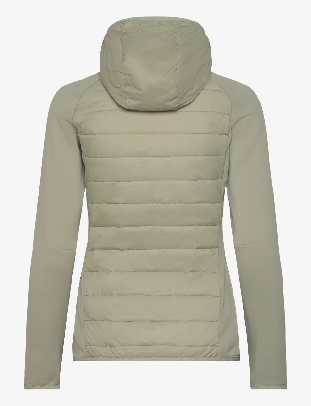 Peak Performance - W Insulated Hybrid Hood - quilted jackets - limit green - 1