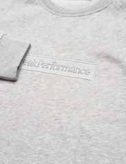 Peak Performance - W Ease Zip Hood - sweatshirts - med grey melange - 2