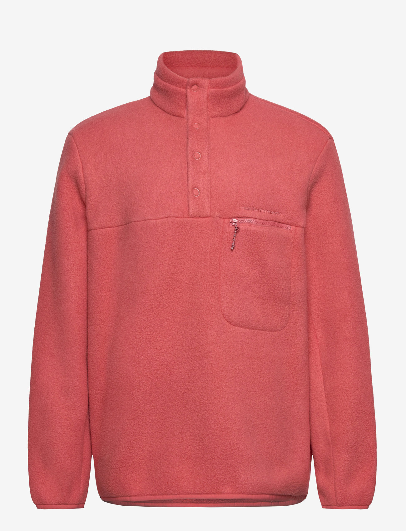 Peak Performance - M Fleece Snap T-Neck - trek pink - 0