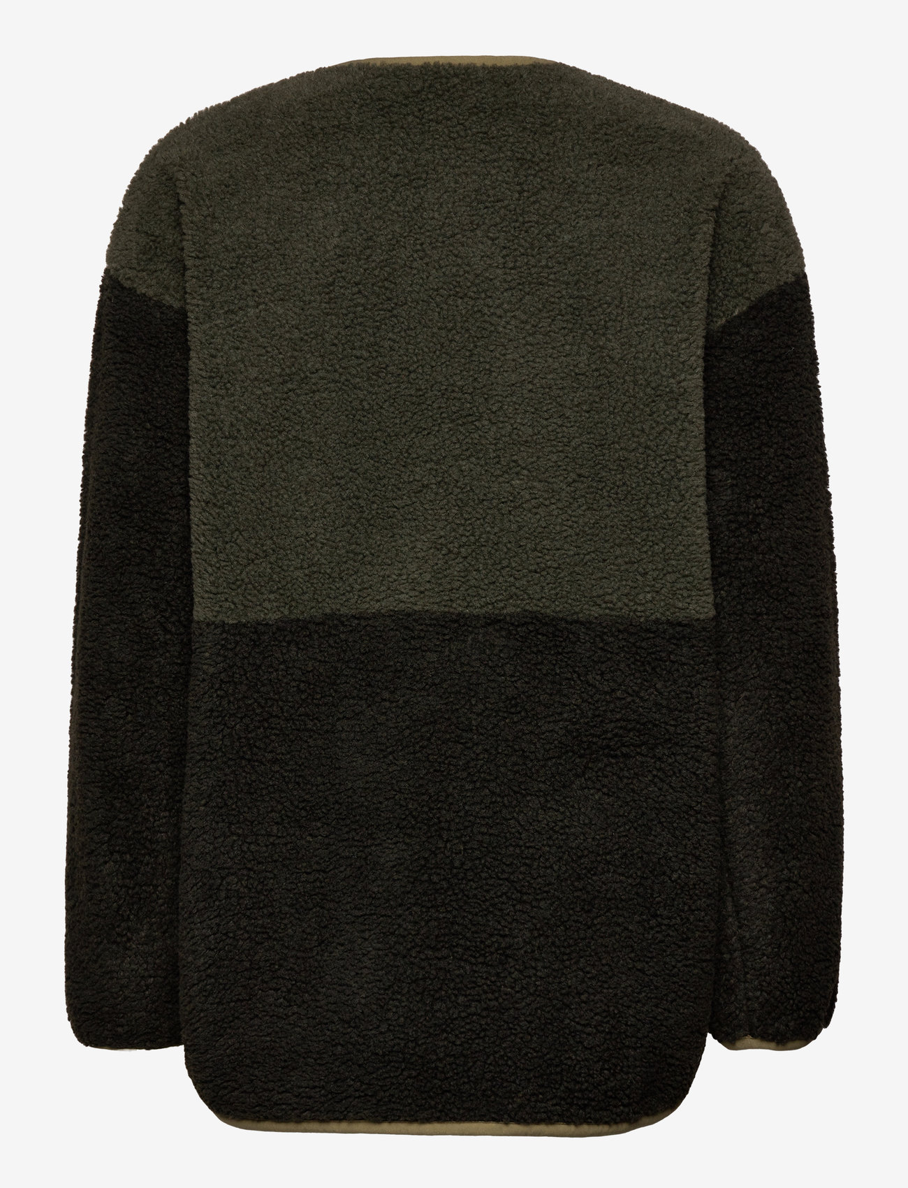 Peak Performance - W Heavy Pile Oversized  Cardigan - pine needle/olive extreme/ - 1