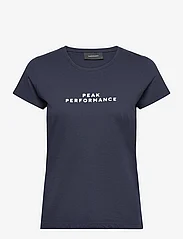 Peak Performance - W SPW Tee - t-shirts - blue shadow - 0