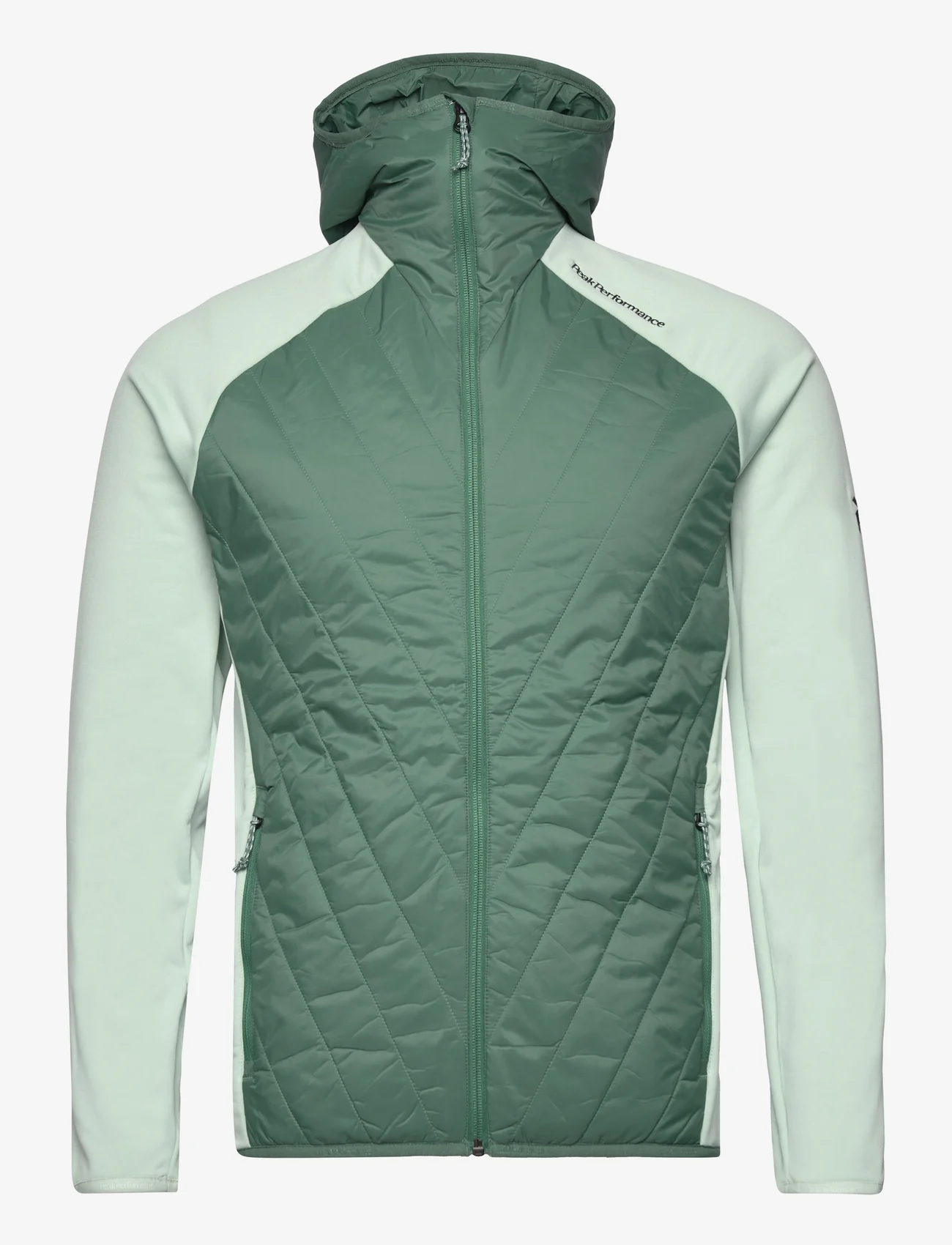 Peak Performance - M Insulated Hybrid Hood - outdoor & rain jackets - smoke pine - 0