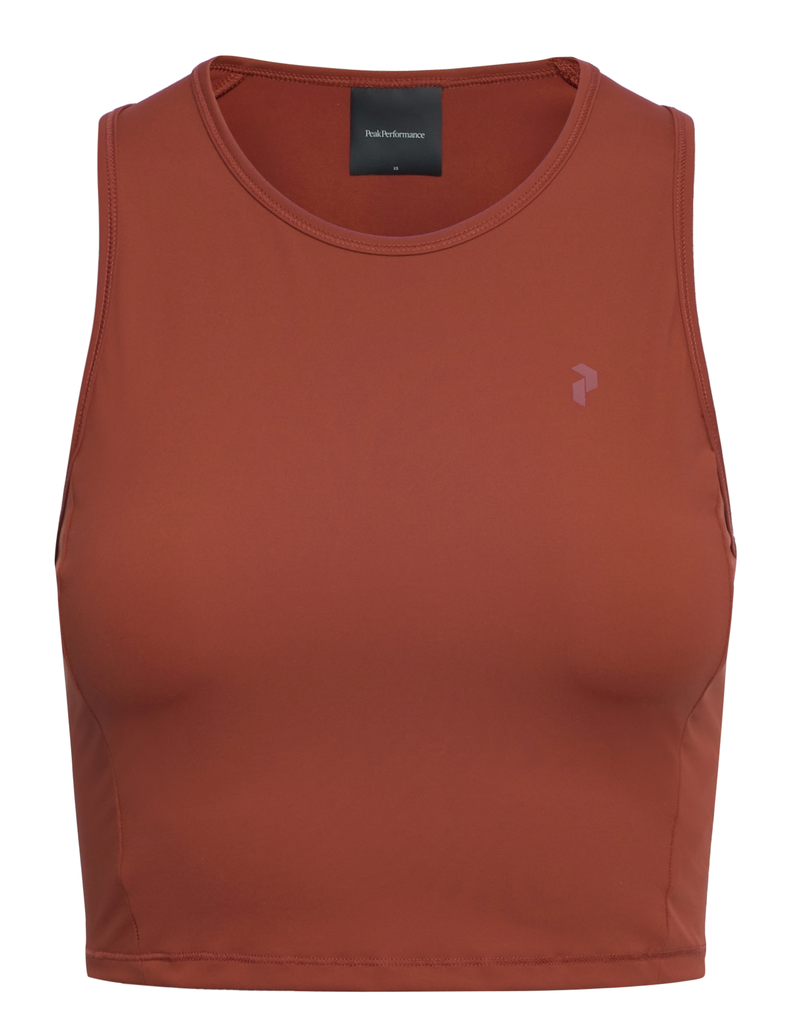 PEAK PERFORMANCE W Power Cropped Oberteil Braun - L - Damen