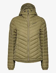 Peak Performance - W Frost Down Hood Jacket - winter jacket - snap green - 0
