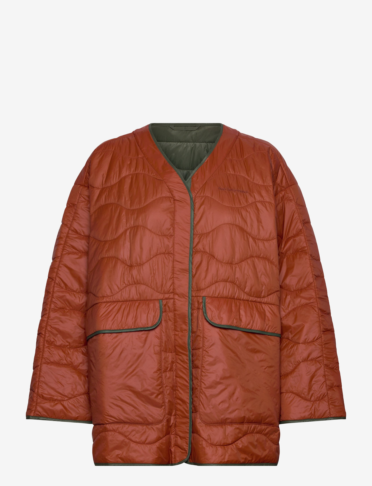Peak Performance - W Quilted Oversized Liner - spiced/pine needle/ - 0