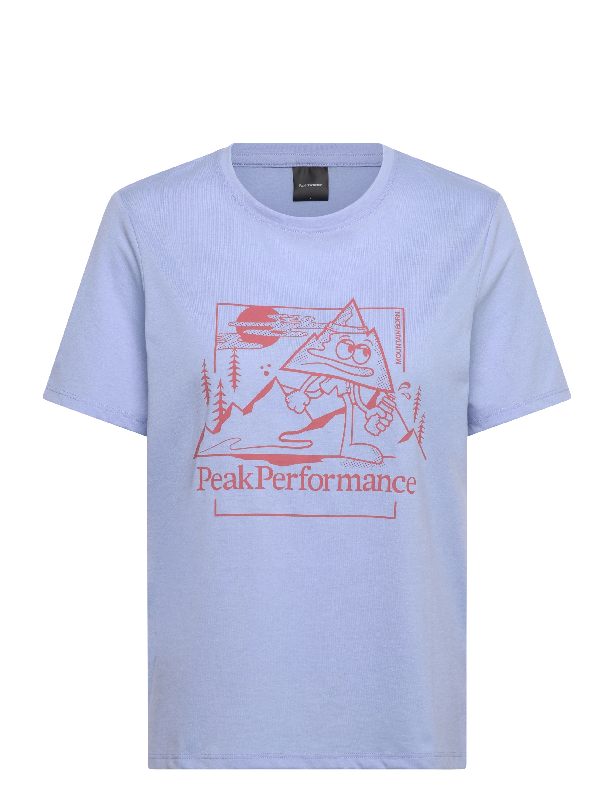 PEAK PERFORMANCE W Explore Graphic Tee Blau - XS - Damen