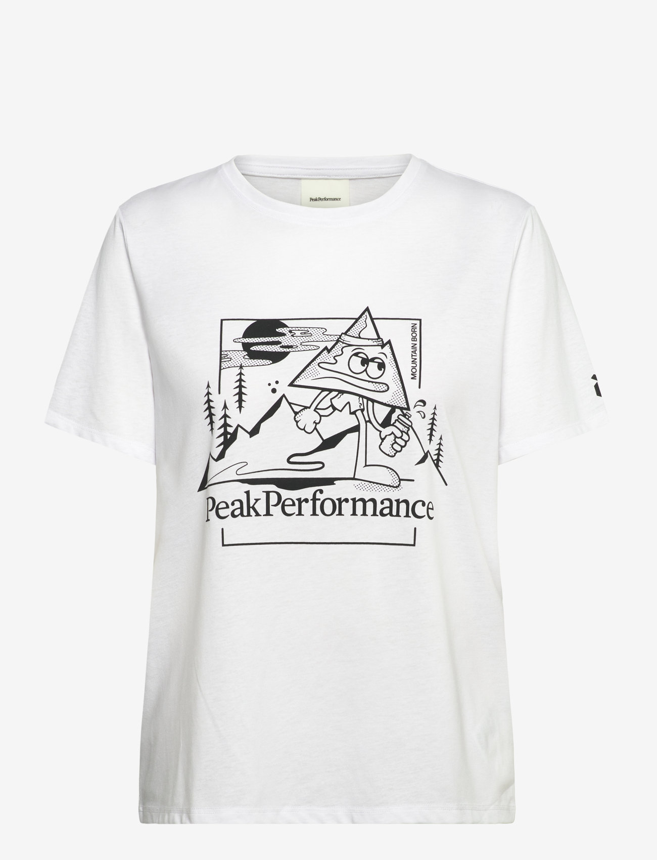 Peak Performance - W Explore Graphic Tee - t-shirts - white - 0