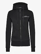 FI W Zip Hood - BLACK