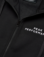 Peak Performance - FI W Zip Hood - vidējais slānis – virsjakas - black - 2