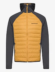 Peak Performance - M Down Hybrid Hood Jacket - spring jackets - blaze tundra - 0
