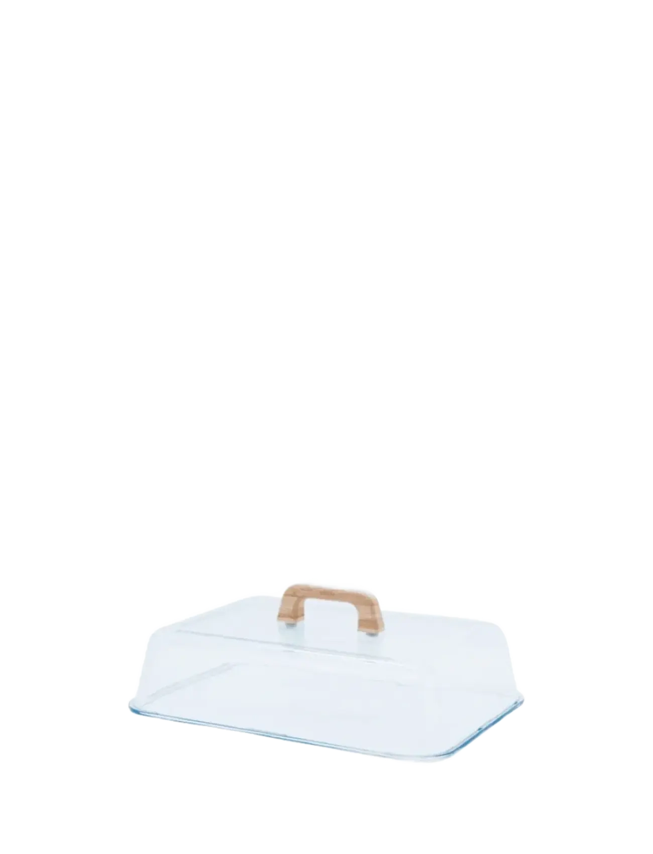 Pebbly - Pebbly Cheese box glass/bamboo - kaaskuipjes - clear - 3