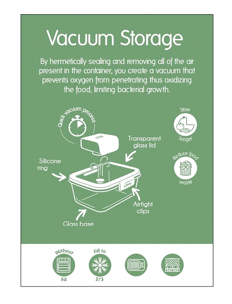 Pebbly - Pebbly rechargeable electronic vacuum pump - vakuumverpacker - clear - 1