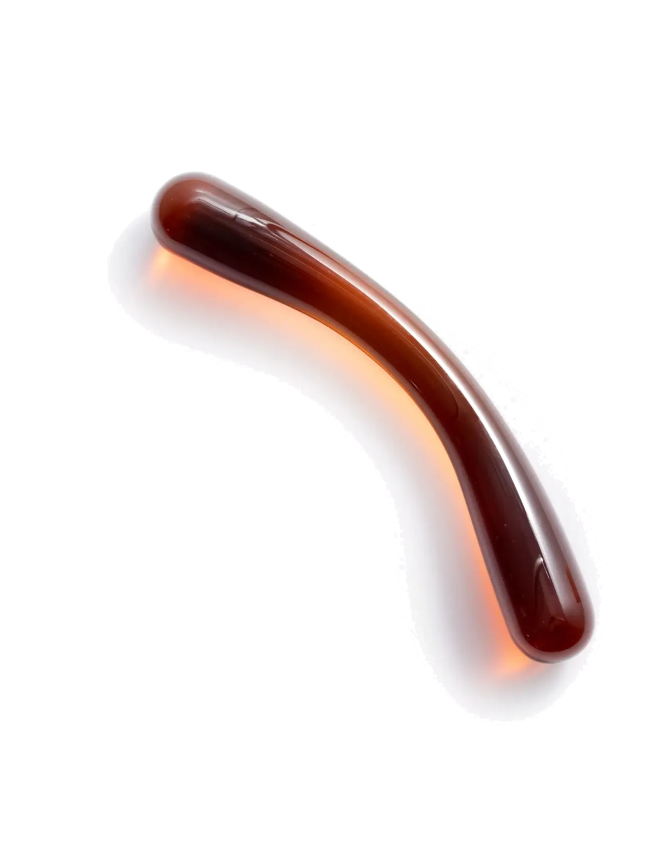 Peech Amber Glass Dildo - Dildoer - AMBER / brown
